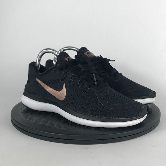 Nike Flex 2017 Black Athletic Running Shoes 898476-008 Women’s Size 8 - Picture 3 of 10